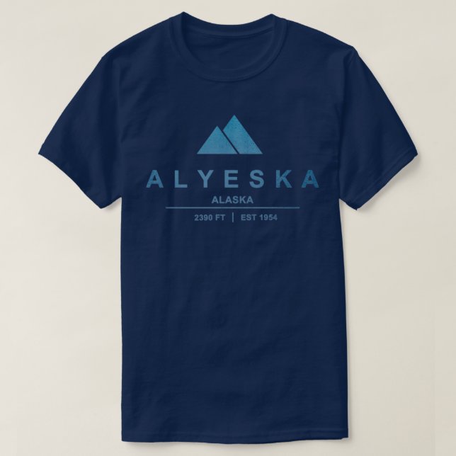 Camiseta Estación de esquí Alyeska (Diseño del anverso)