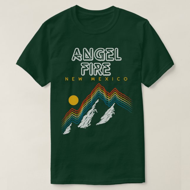 Camiseta Estación de esquí Angel Fire New Mexico Usa 10 (Diseño del anverso)