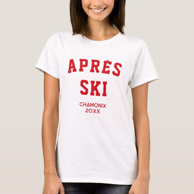 Camiseta Estación de esquí Après Winter Ski trip (Anverso)