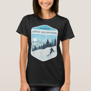 Camiseta estación de esquí aspen snowmass colorado snowboar