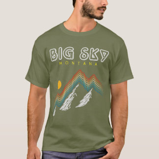 Camiseta Estación de esquí Big Sky Montana Retro de los año