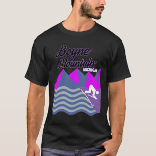 Camiseta Estación De Esquí Boyne Mountain Michigan Usa Snow