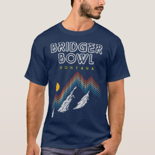 Camiseta Estación de esquí Bridger Bowl Montana Retro de lo