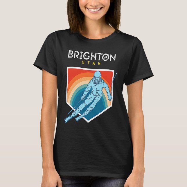 Camiseta Estación de esquí Brighton Utah EE.UU. BACK PRINT  (Anverso)