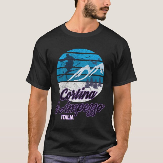 Camiseta Estación de esquí Cortina D'Ampezzo Dolomiti Itali (Anverso)