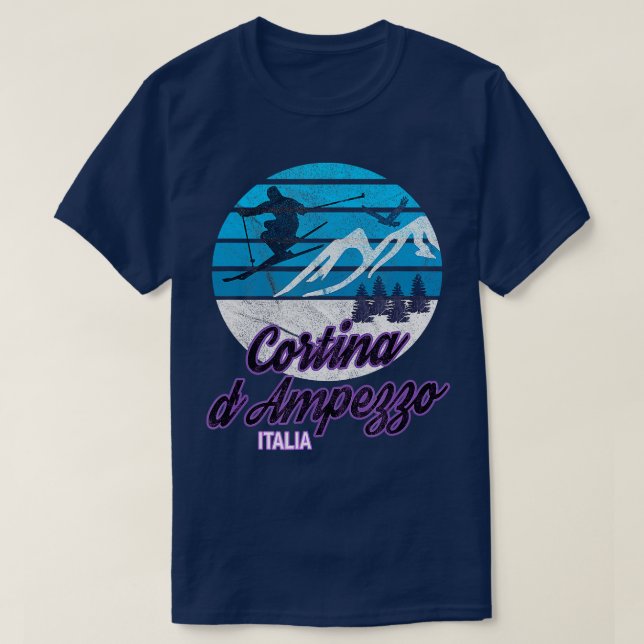 Camiseta Estación de esquí Cortina dAmpezzo Dolomiti Italia (Diseño del anverso)