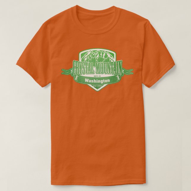 Camiseta Estación de esquí Crystal Mountain Washington (Diseño del anverso)