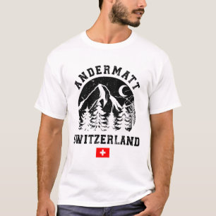 Camiseta Estación de esquí de Andermatt Suiza Alpes Esquí A