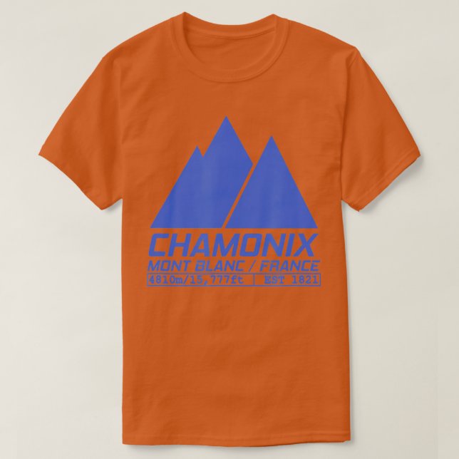 Camiseta Estación de esquí de Chamonix Esquí Mont Blanc Fra (Diseño del anverso)