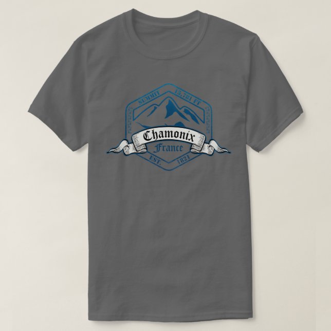 Camiseta Estación de esquí de Chamonix France Copy (Diseño del anverso)