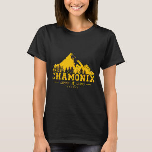 Camiseta Estación de esquí de Chamonix France Esquí Alpino