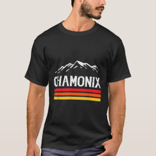 Camiseta Estación de esquí de Chamonix Montaña Francia Esqu