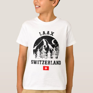 Camiseta Estación de esquí de Laax Suiza Alpes esquí alpino