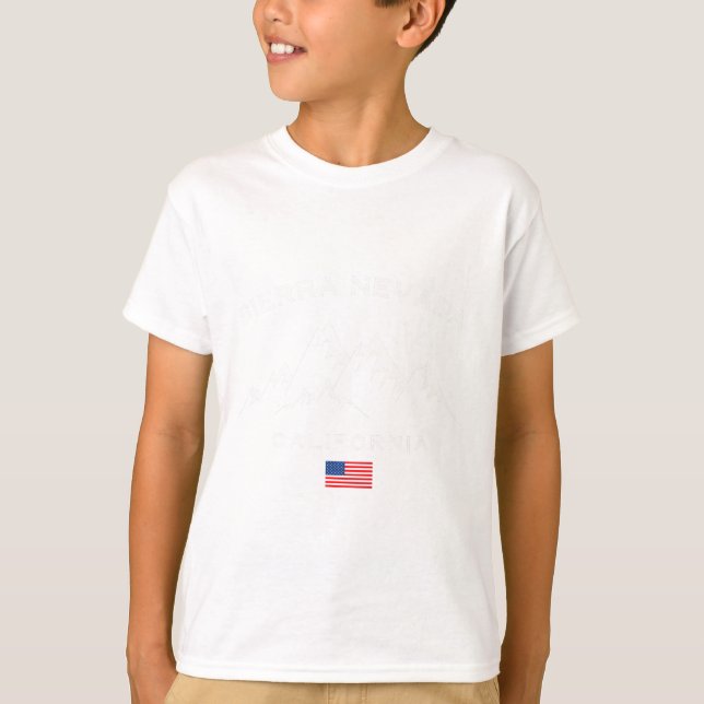 Camiseta Estación de esquí de Sierra Nevada California (Anverso)