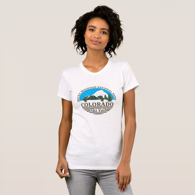 Camiseta Estación de esquí de Vail Colorado (Anverso completo)