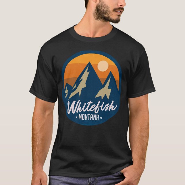 Camiseta Estación de esquí de Whitefish (Anverso)