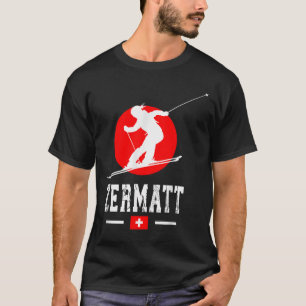 Camiseta Estación de esquí de Zermatt Alpes Montañas suizas