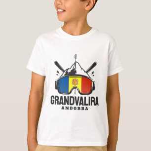 Camiseta Estación de Esquí Grandvalira Andorra Esquí Retro 