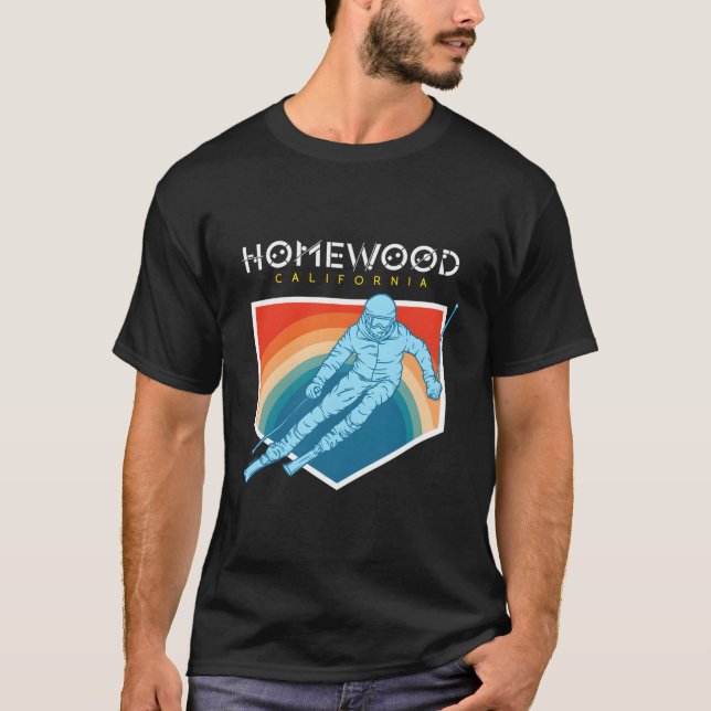 Camiseta Estación De Esquí Homewood California Usa 1980 Ret (Anverso)