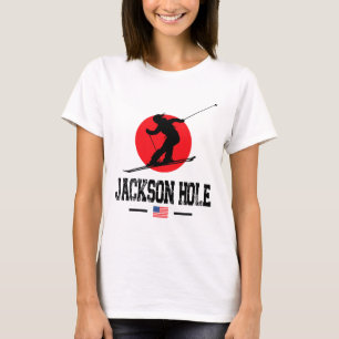 Camiseta Estación De Esquí Jackson Hole Usa Montañas Rocosa