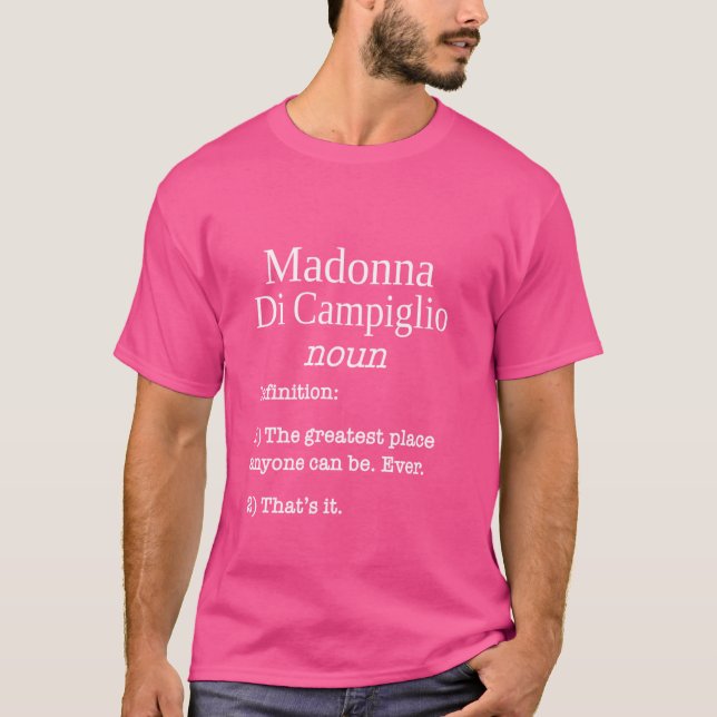 Camiseta Estación de esquí Madonna Di Campiglio Funny Fake  (Anverso)