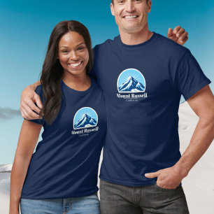 Camiseta Estación de esquí Mount Russell California Sierra