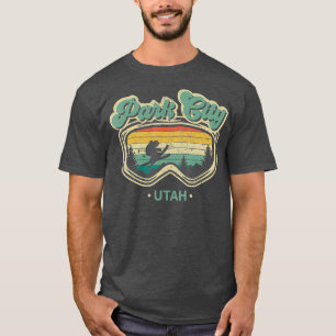 Camiseta Estación de esquí Park City Utah Retro Esquí Vi
