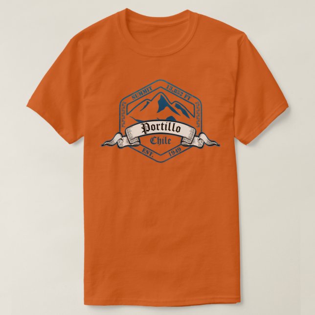 Camiseta Estación de esquí Portillo Chile (Diseño del anverso)
