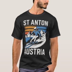 Camiseta Estación de esquí Retro St Anton Austria