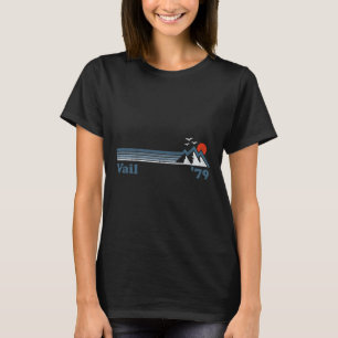 Camiseta Estación de esquí Retro Vail Mountain Colorado Sno