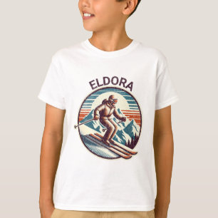 Camiseta Estación de esquí Retro Vintage Eldora Colorado Sk