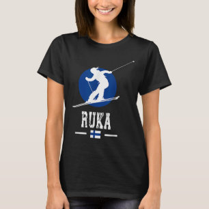 Camiseta Estación de Esquí Ruka Finlandia Rukatunturi Kuusa