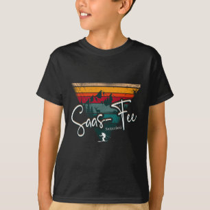 Camiseta Estación de esquí Saas-fee Alpes suizos Esquí alpi