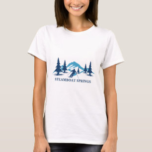 Camiseta Estación de esquí Steamboat Springs Colorado Esqui