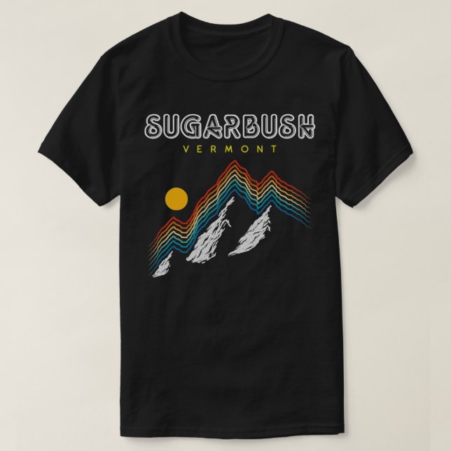 Camiseta Estación de esquí Sugarbush Vermont Estados Unidos (Diseño del anverso)