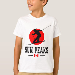 Camiseta Estación de esquí Sun Peaks Canadá Montañas Rocosa