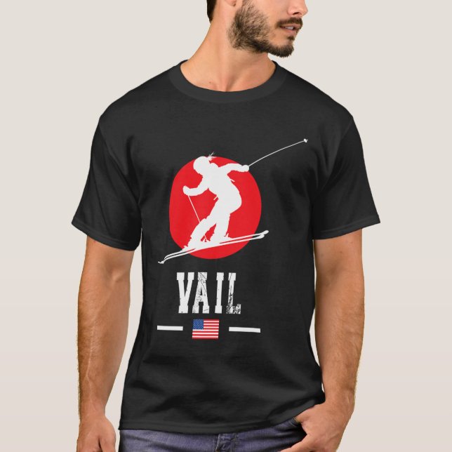 Camiseta Estación De Esquí Vail Usa Montañas Rocosas Esquí  (Anverso)