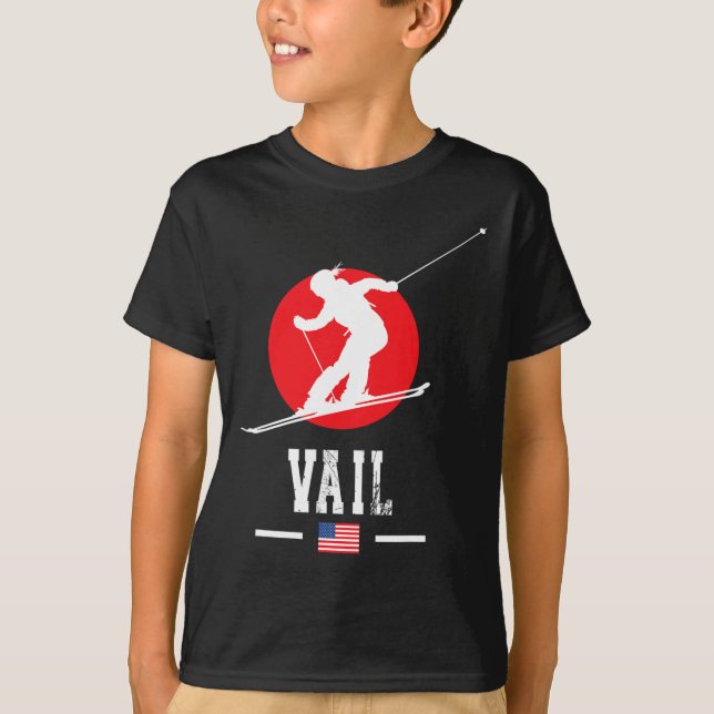 Camiseta Estación De Esquí Vail Usa Montañas Rocosas Esquí  (Anverso)