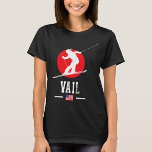 Camiseta Estación De Esquí Vail Usa Montañas Rocosas Esquí