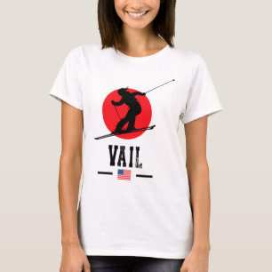 Camiseta Estación de esquí Vail Usa Montañas Rocosas Esquí