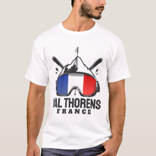 Camiseta Estación de esquí Val Thorens Francia Esquí retro