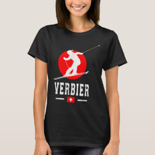 Camiseta Estación de esquí Verbier Alpes Montañas Suiza Sui