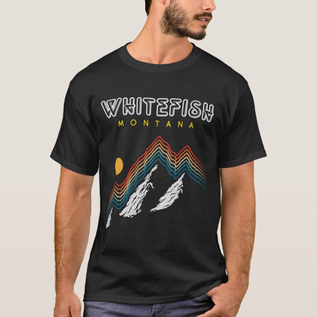 Camiseta Estación De Esquí Whitefish Montana - Estados Unid (Anverso)
