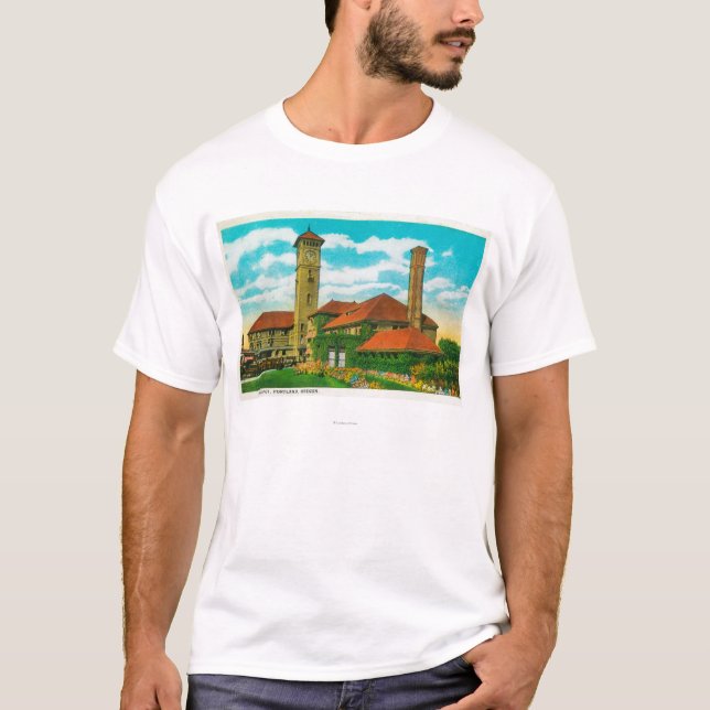 Camiseta Estación de ferrocarril del depósito de la unión (Anverso)