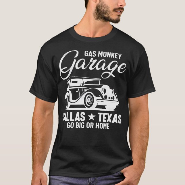 Camiseta Estación De Gas De Garaje De Monos Sudor De Sangre (Anverso)