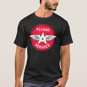 Camiseta Estación De Gas Volando Un Coche De Aceite De Moto