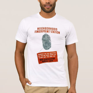 Camiseta Estación de huellas dactilares del barrio