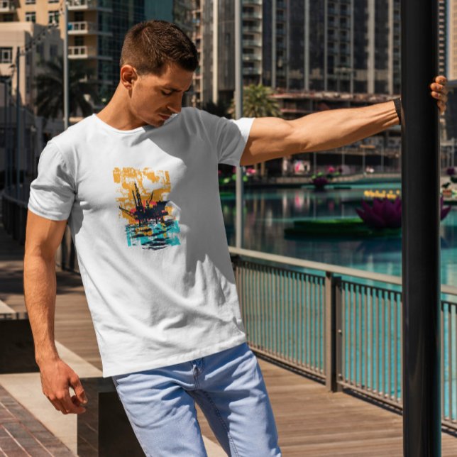 Camiseta Estación de plataforma petrolífera Silhouette (Subido por el creador)
