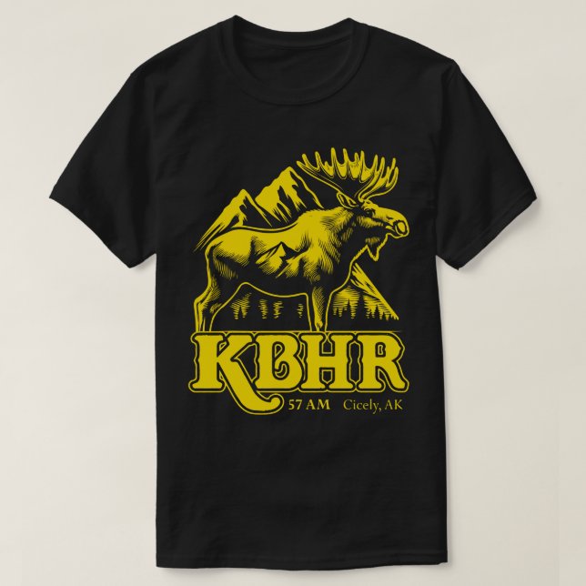 Camiseta Estación de Radio de Exposición Norte KBHR 57 AM (Diseño del anverso)