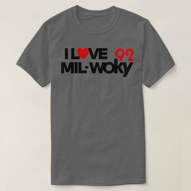 Camiseta Estación de radio desaparecida de WOKY Love Milwau (Diseño del anverso)